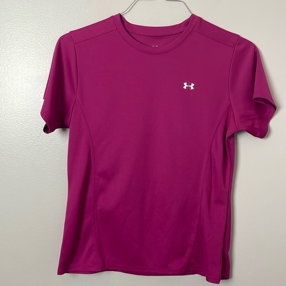 Under Armour HeatGear T-Shirt –color Pink, Medium - Picture 1 of 10